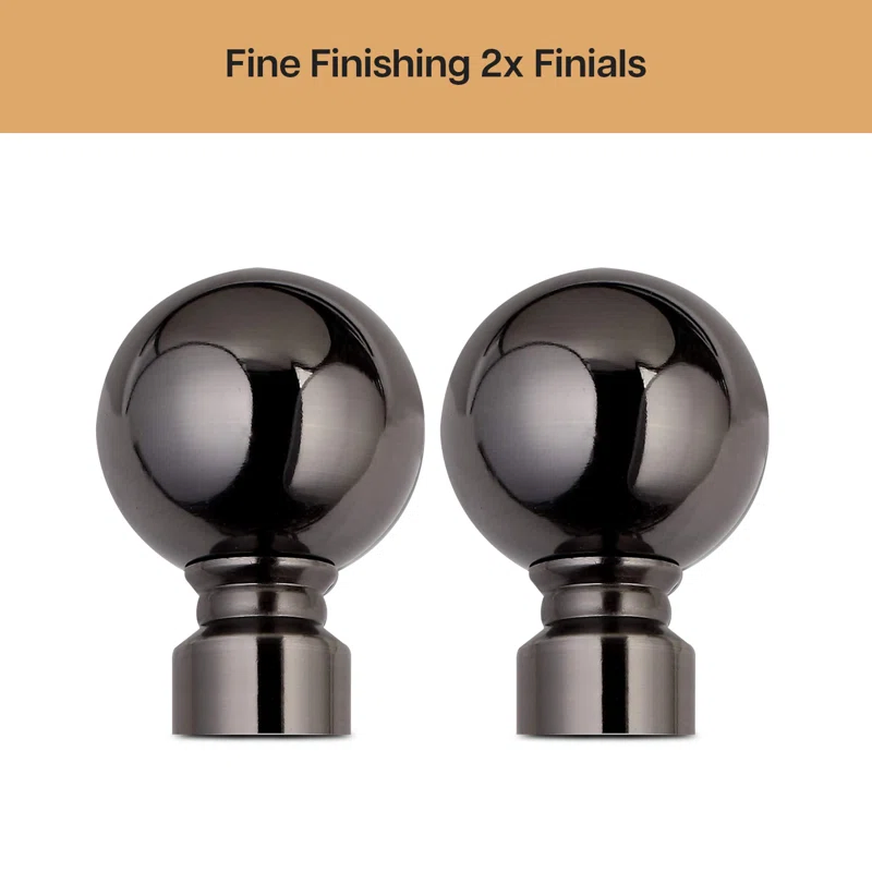 Online Sale Ceiling Mount Adjustable Curtain Rod and Finials Telescopic Rods