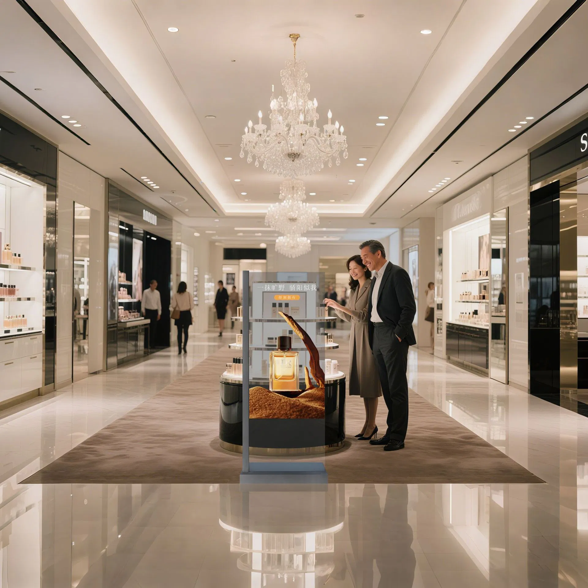 30-Inch OLED Transparent Screen Self-Luminous Flexible Splicing LCD Display Touch Control All-in-One