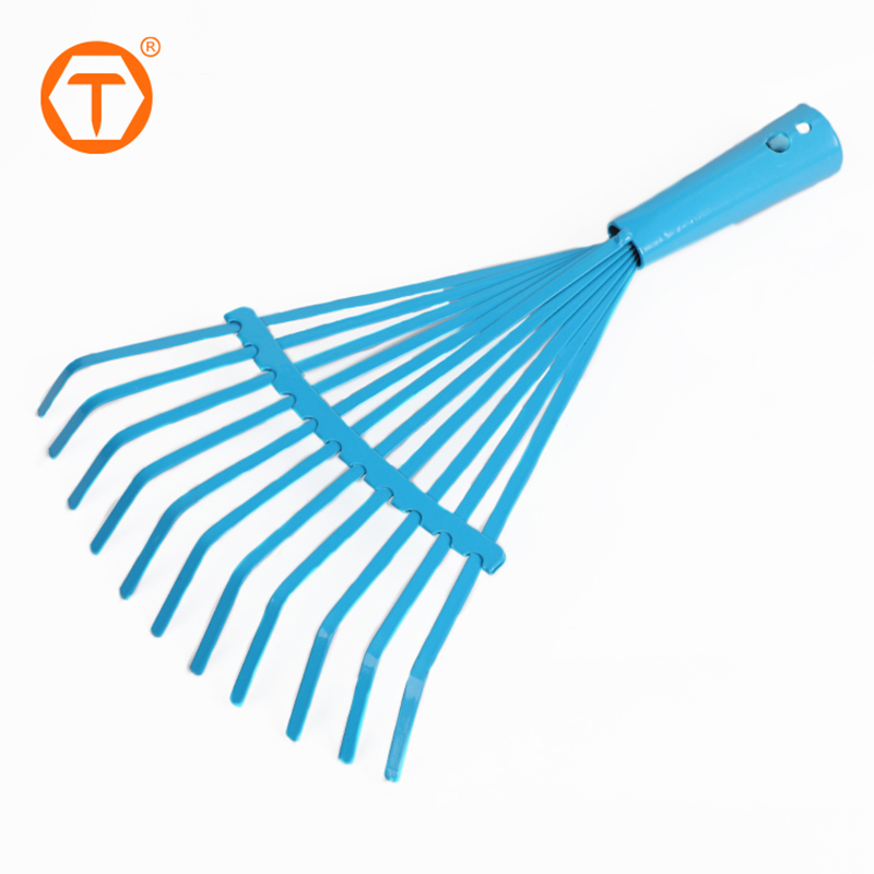 11 Teeth Mini Metal Garden Rake Leaf Rake Child Garden Rake Tools