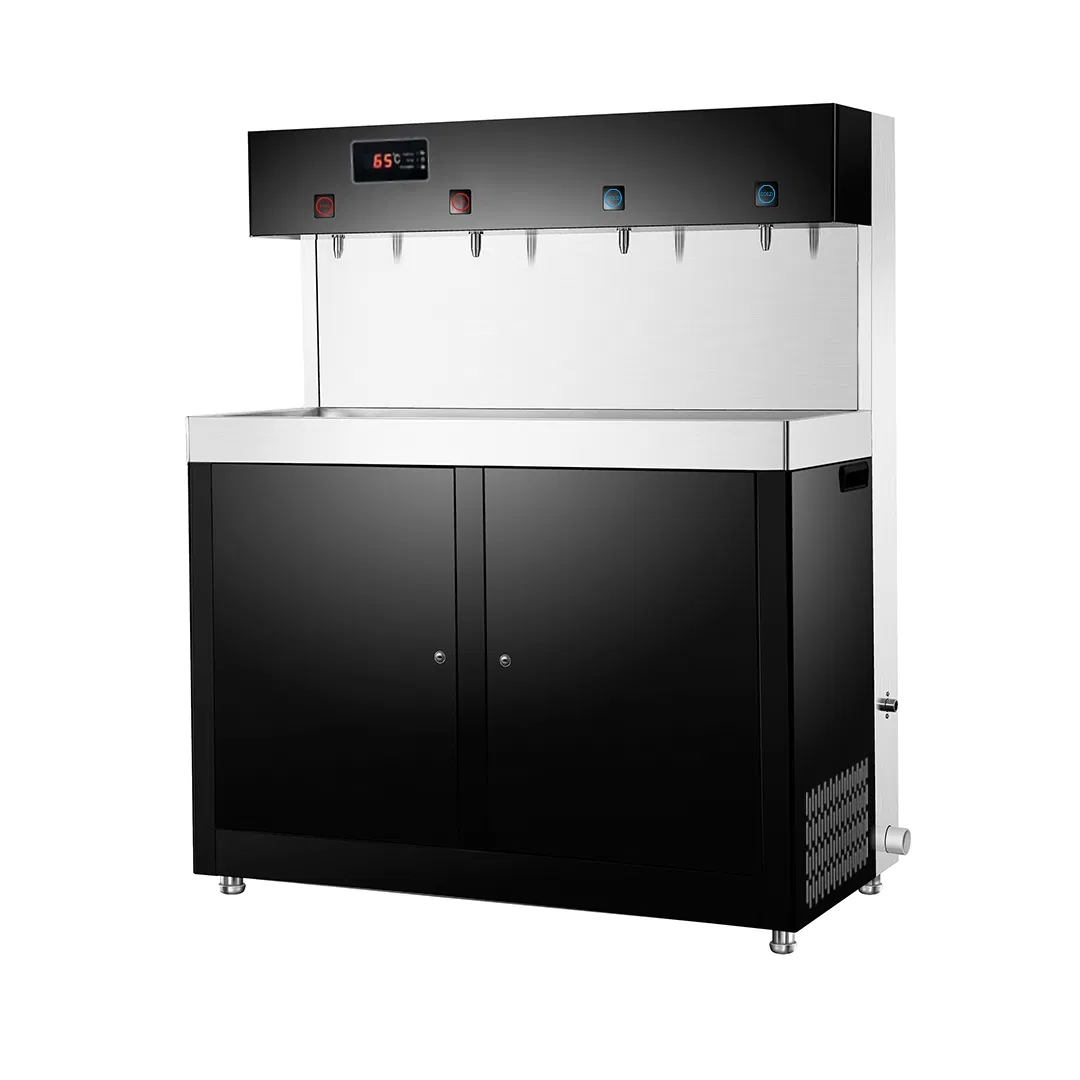 Large Capacity Stainless Steel Temperature Display Hot &Cold Water Dispenser with RO