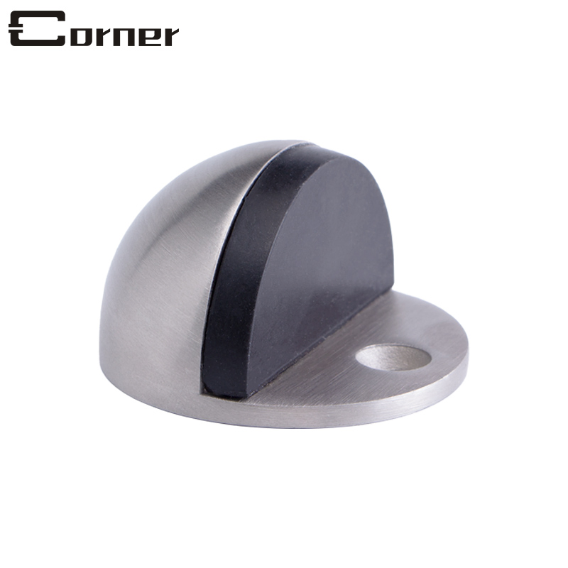 Wholesale High Quality Stainless Steel Casting Rubber Touch Floor Mounded Half Dome Door Stopper