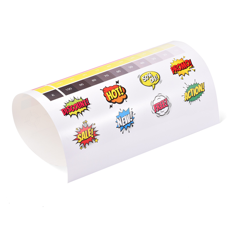 Glossy White PP Inkjet Printable Custom Adhesive Label