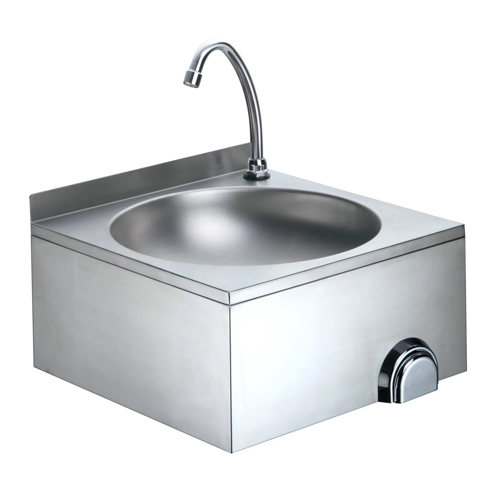 Premium Stainless Steel Knee Operated Hand Washbasin for Commercial Use