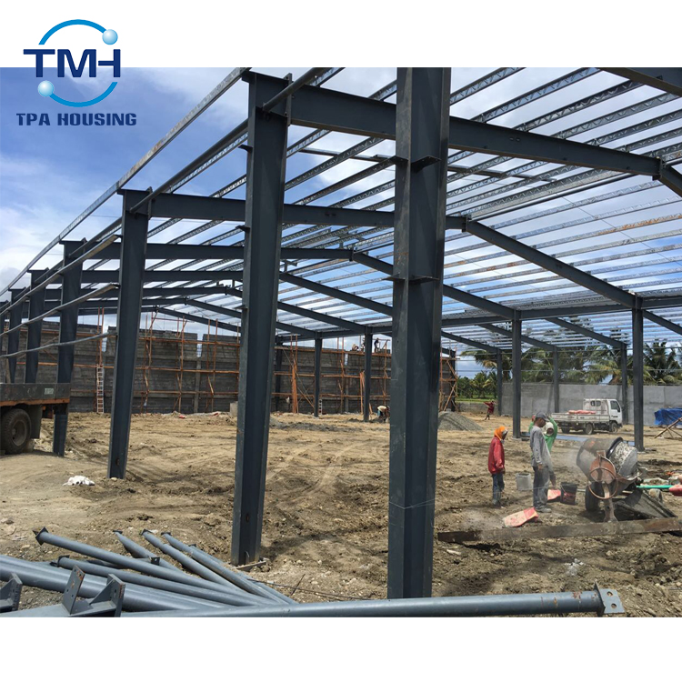 Gable Frame Light Steel Metal Building Prefabricated Industrial Steel Structure Warehouse with Mezzanine