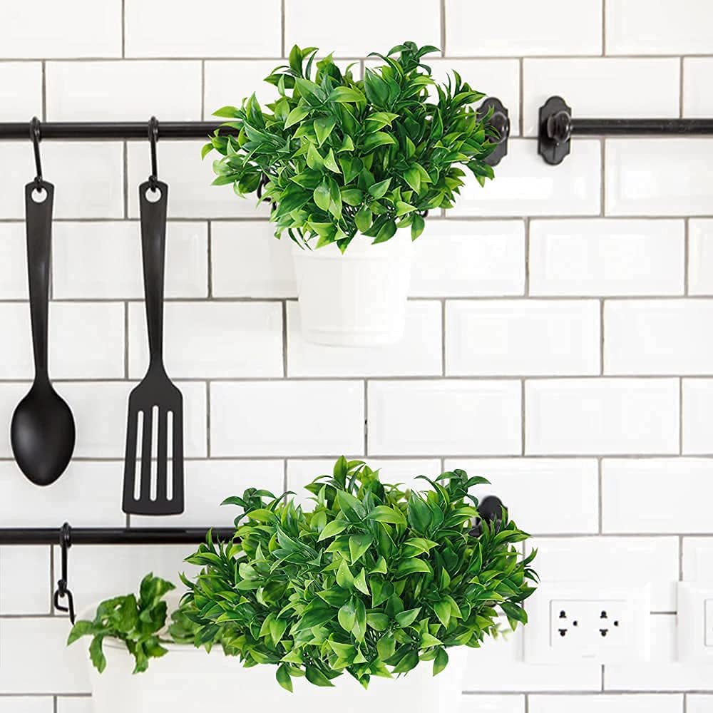 Растения искусственные зеленые оранжевые эвкалипт для сада