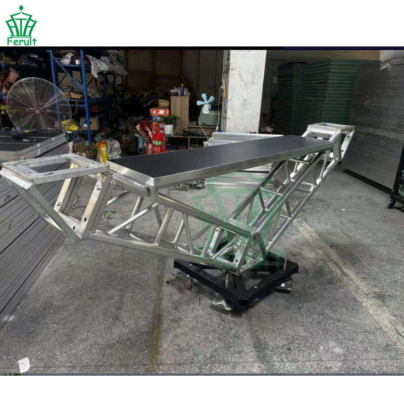 Portable DJ Booth Aluminum Alloy Material Good Design Outdoor Stage Performance Table Triangle Truss Truss Displays