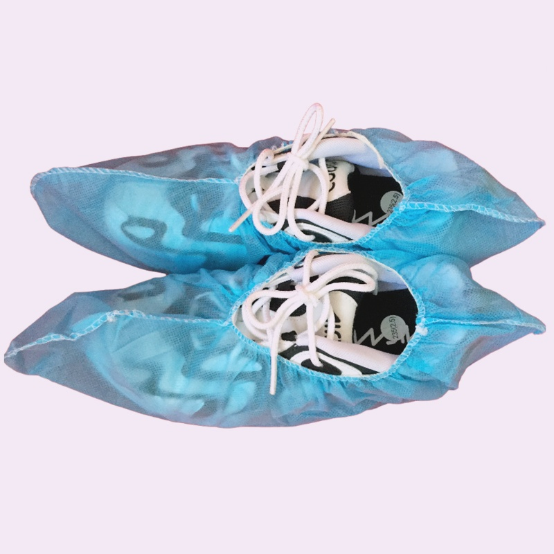 Disposable Non-Skid Shoe Cover with Rubber Band