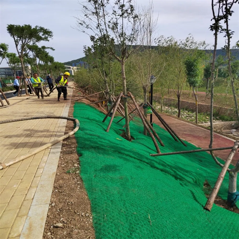 3D Geomat with Stereoscopic Drainage for Slope Protection