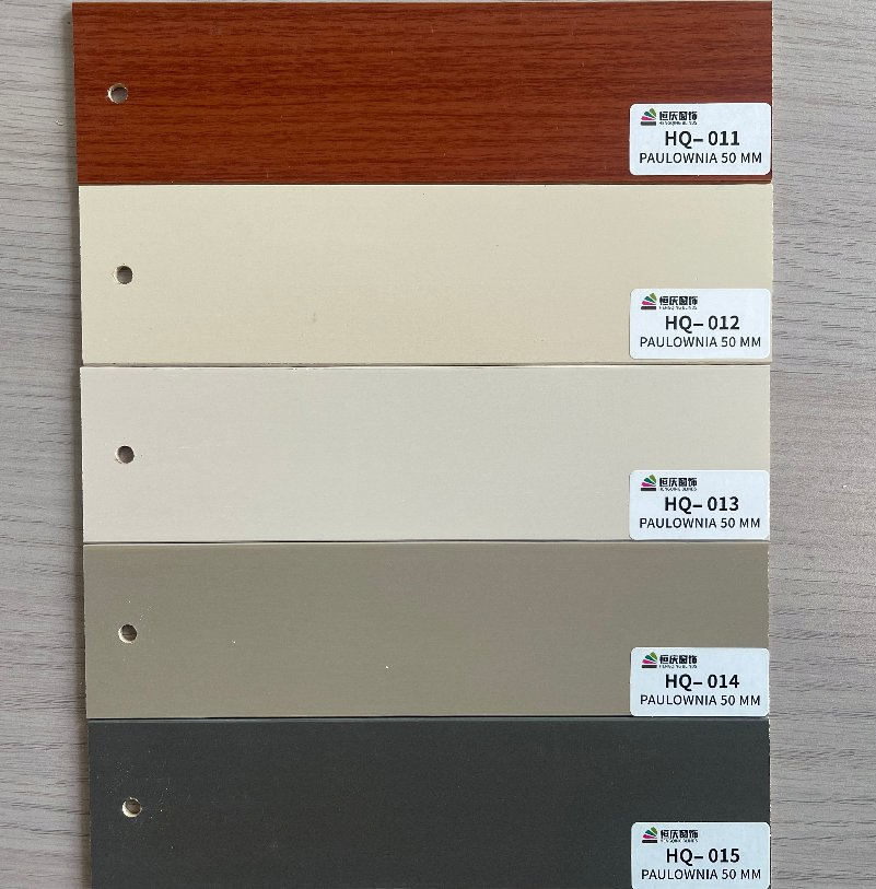Embossed Paulownia Wood Blinds Slat