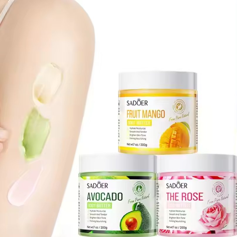Online Wholesale in Stock Private Label Pure Natural Organic Whitening Lotion Care Vegan Moisturizing Whipped Raw Shea Unrefined Body Butter