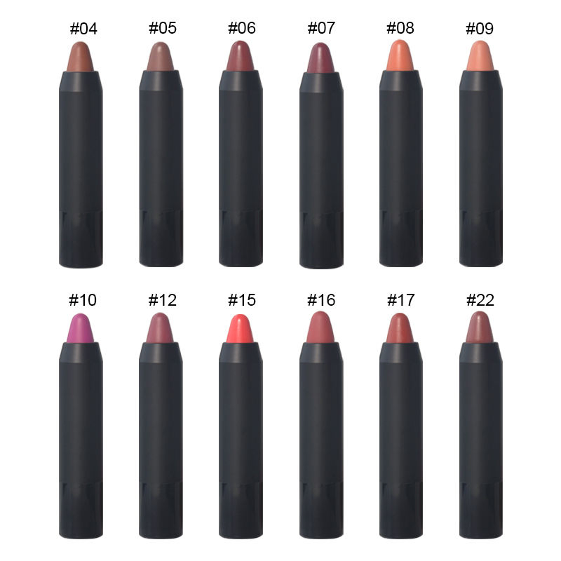 New 100% Natural Lip Crayon Make up Matte Lipstick Waterproof