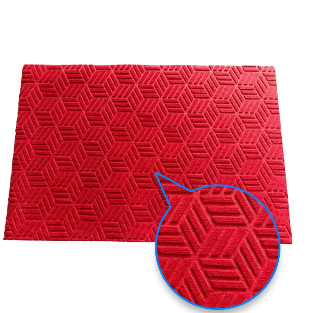 Quick-Dry Indoor Outdoor Embossed Door Mat for Home Entryways and Patios