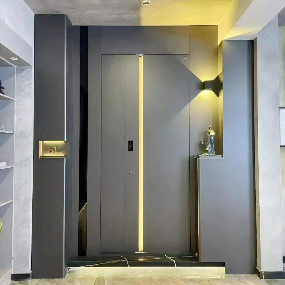 China Factory Steel Aluminum Door Security Entrance Interior Guangdong Exterior Metal Modern Wrought Iron Front Single Double Turkey American Door Price