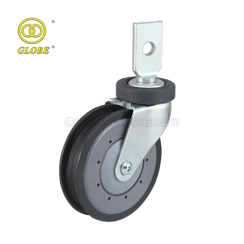 Shopping Mall Cart Castor Splinting Type Rigid Shopping Cart Caster for Supermarket