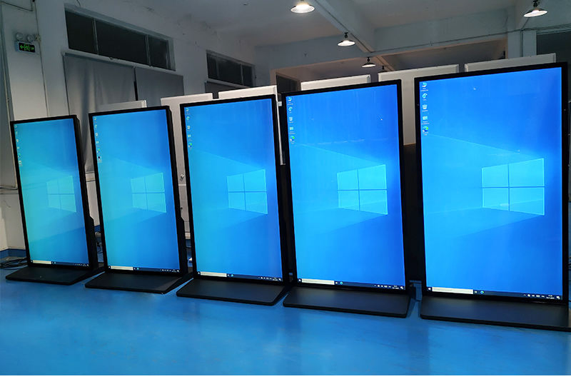 Напольный 75-дюймовый LCD дисплей 4K для рекламы