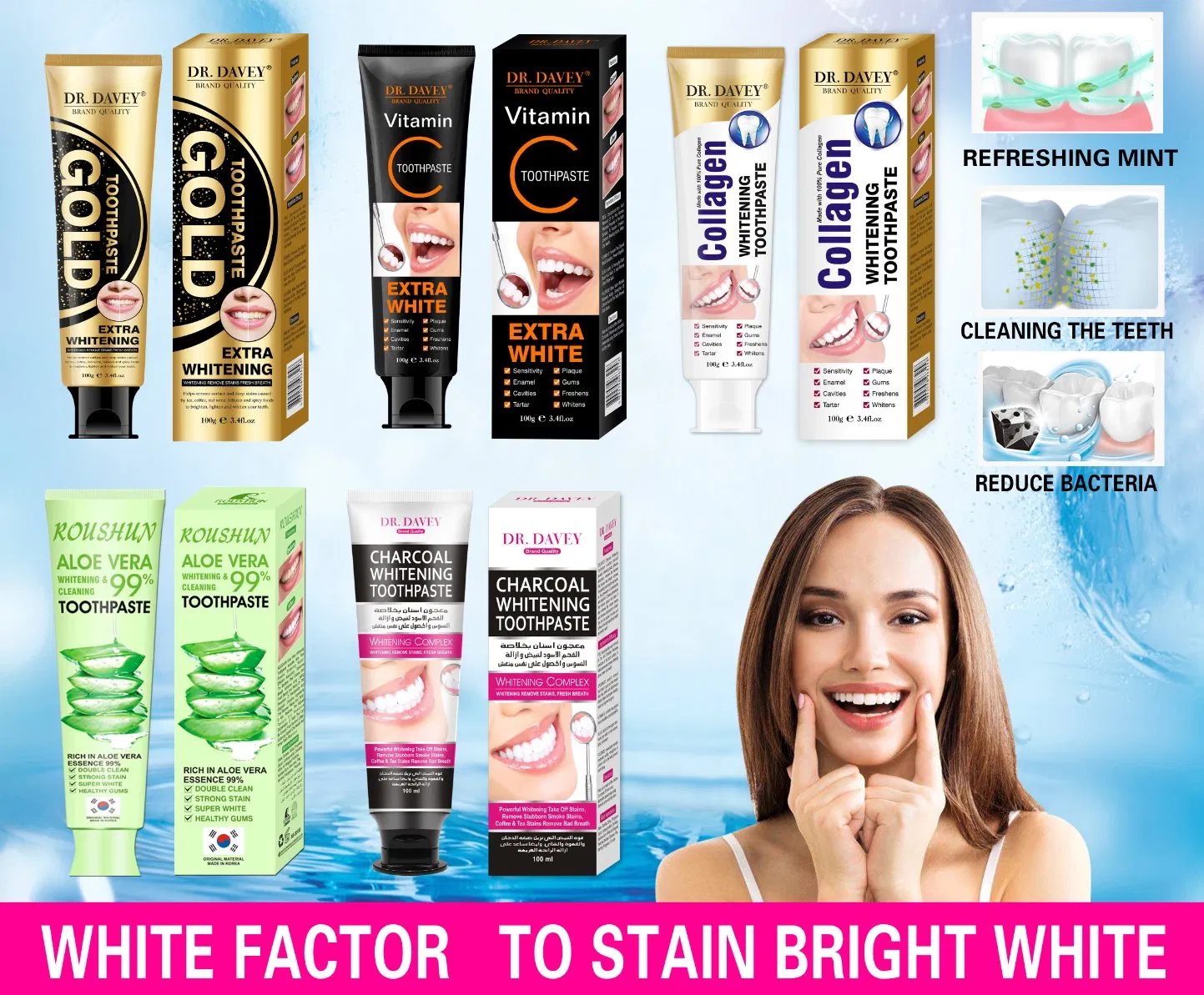 Dr. Davey Collagen Activated Teeth Whitening Toothpaste