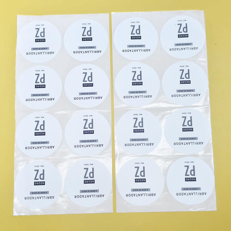 Custom Adhesive Bottle Labels with Vibrant Print and Strong Stickiness
