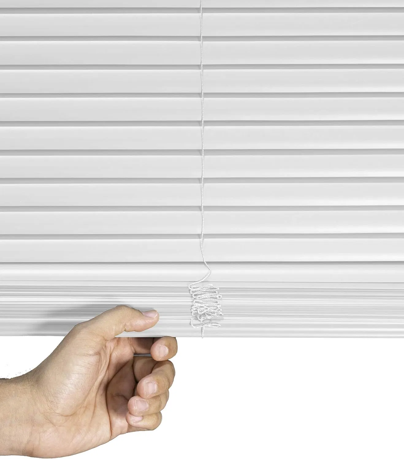 Venetian Blinds Camper Horizontal Blind Gloss White/Aluminum Blinds/Cordless Blinds/Blinds for Doors/Sidelight Blinds
