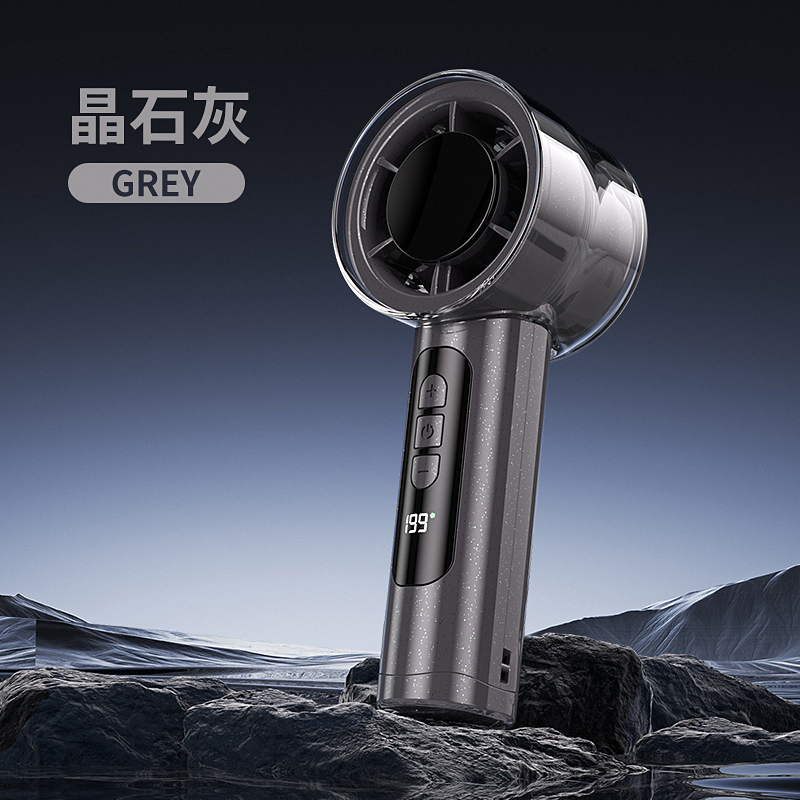 2025 Newest Hot- Selling High Speed Rotatable Mini Portable Rechargeable USB Handheld Mini Cooling Stronger Wind Neck Pocket Fan