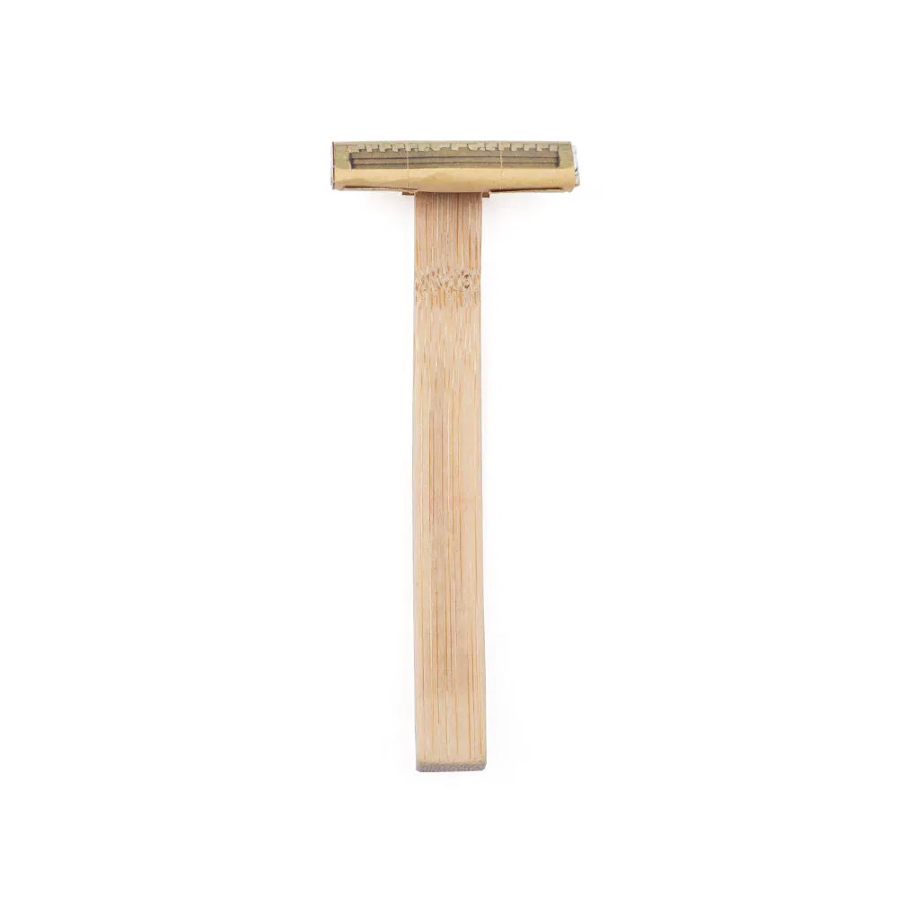 Natural Eco-Friendly Bamboo Razors with Sharp, Biodegradable Blades, Suitable for Hotel Amenities.