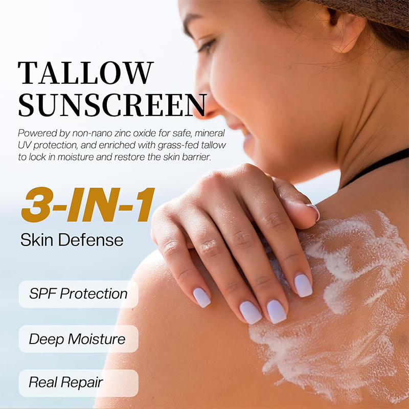 Beauty Cosmetics Suitable All-Over Body Use Deep Moisturizing Non-Greasy Tallow Sunscreen