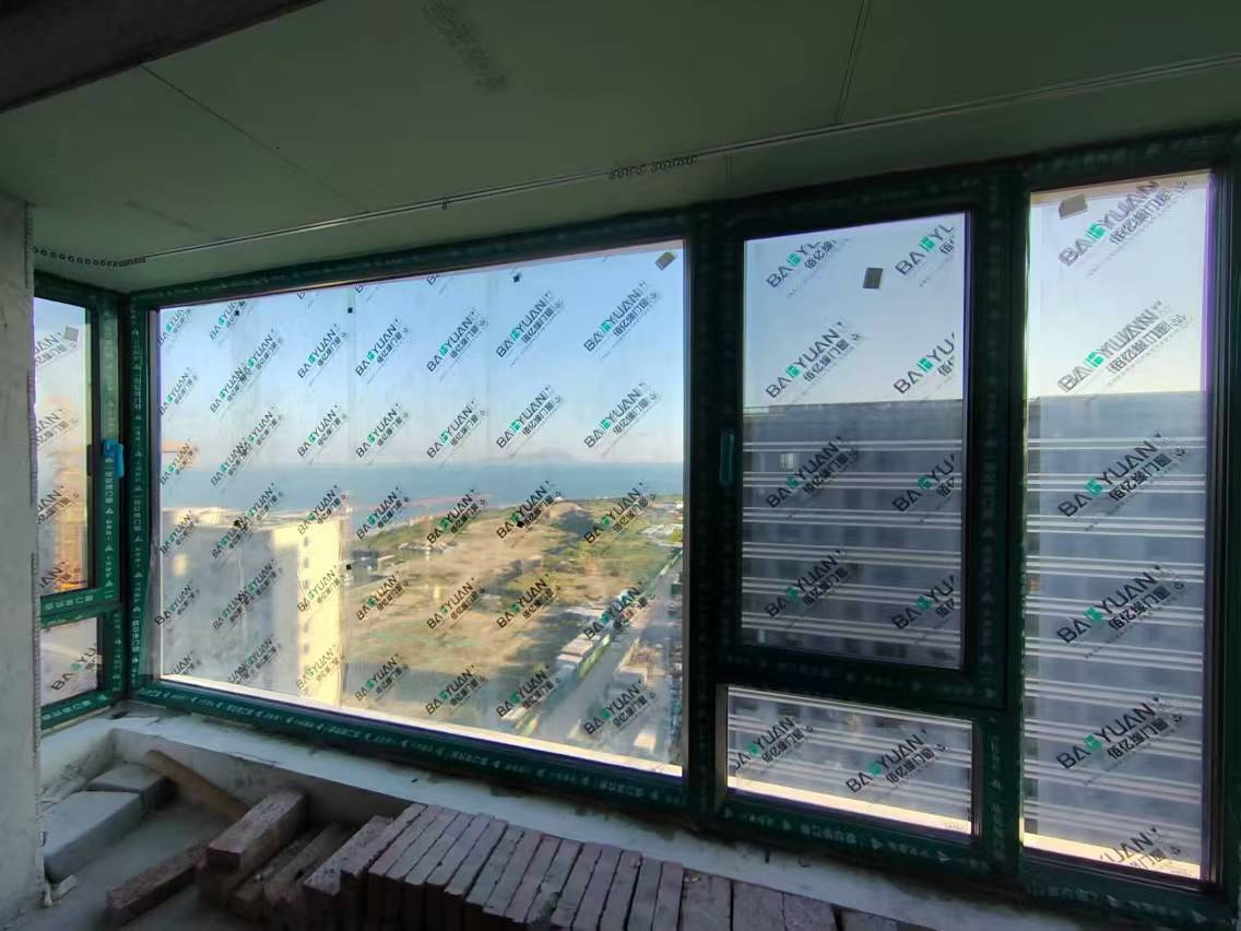 America Canada Nfrc Hurricane Proof Impact Thermal Break Casement Aluminum Glass Window