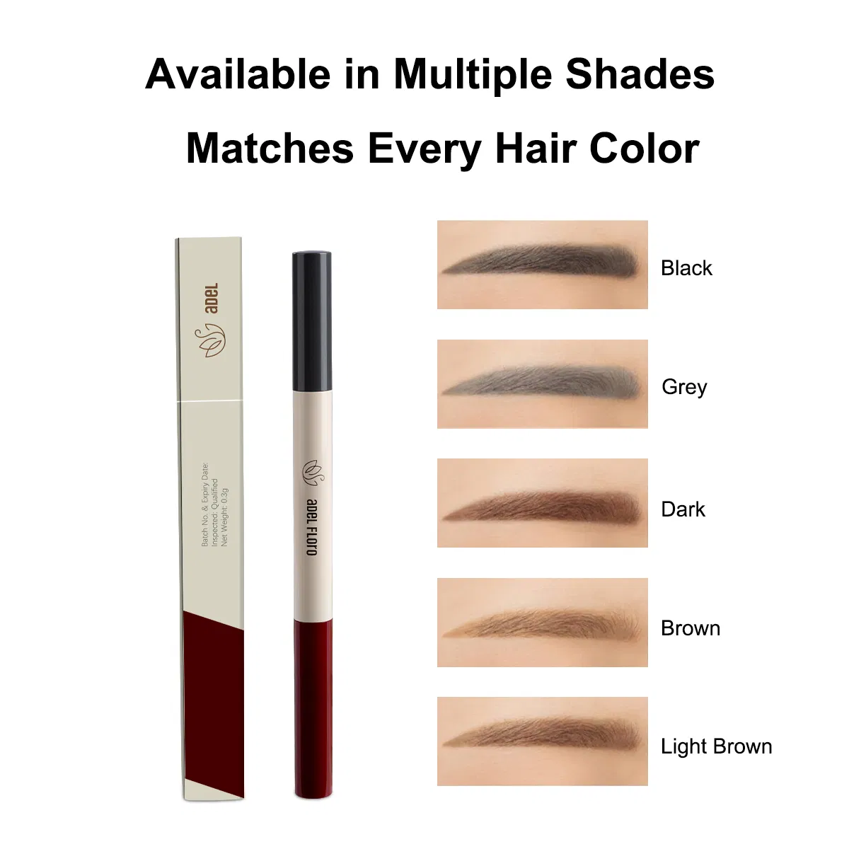 Best Waterproof Permanent Grey Brow Black Eyebrow Pencil Eyebrow Brush Make-up