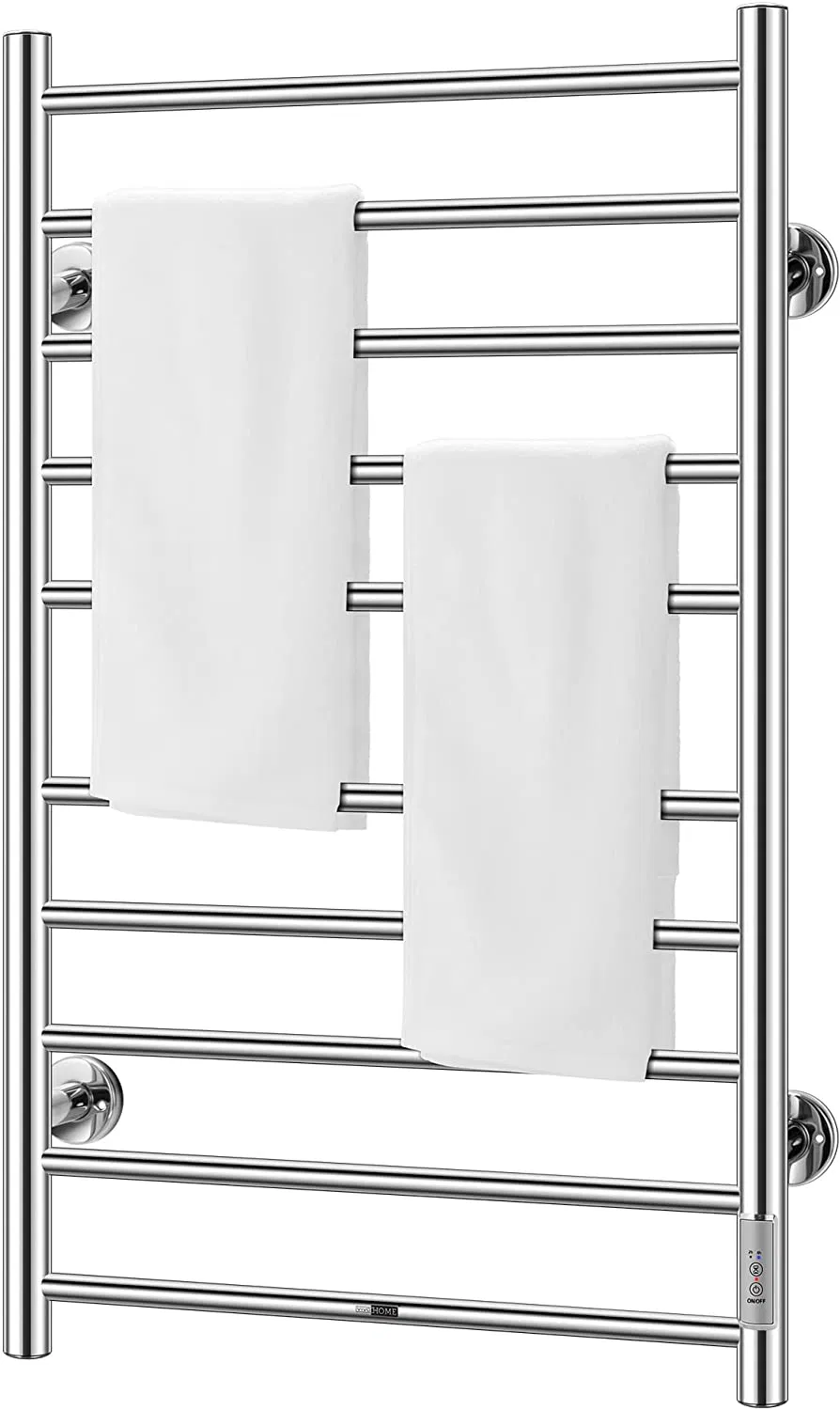 CE/FCC Approved Electric Towel Warmer SUS 304 Heater Towel Rack