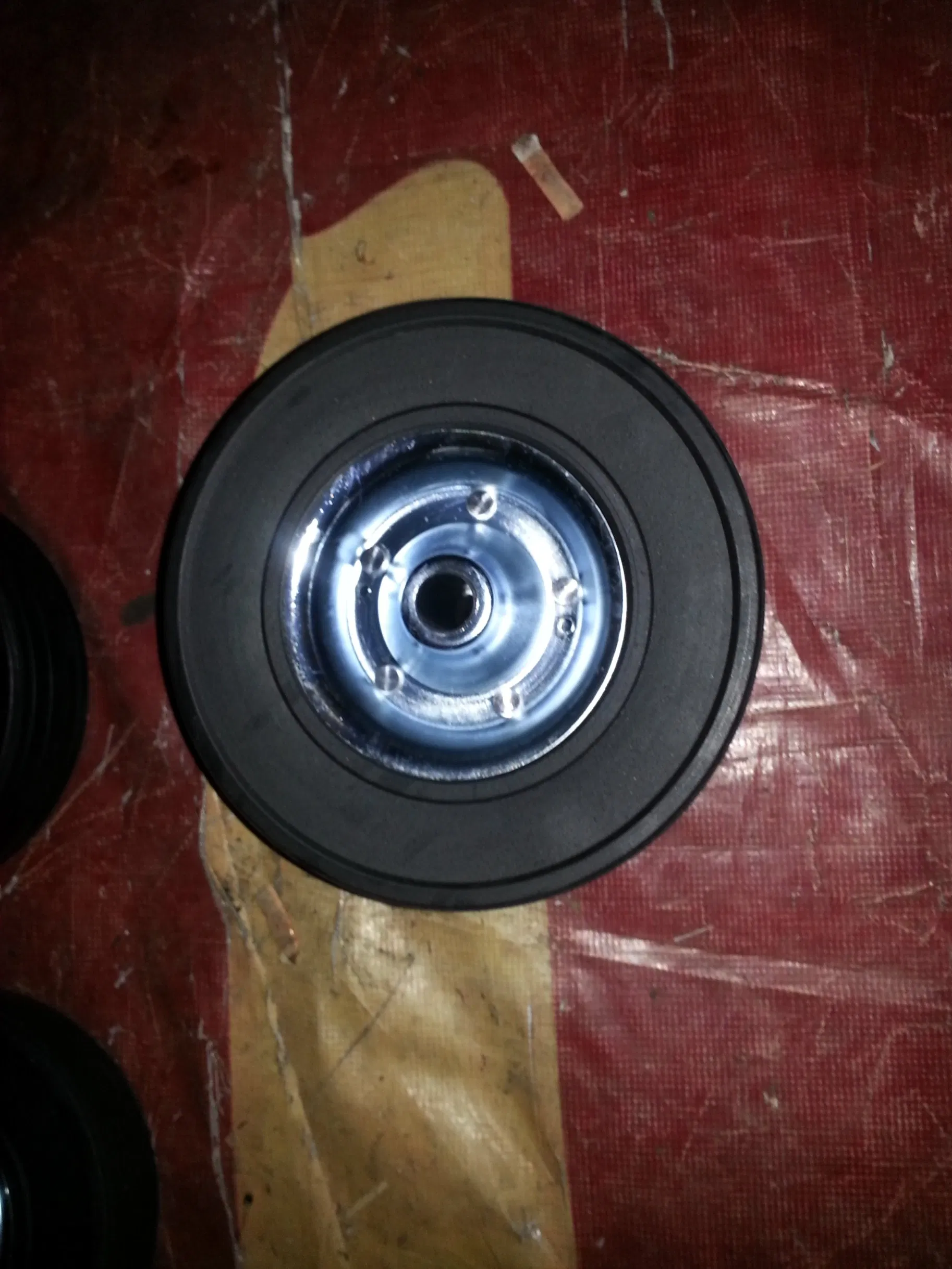 2020 New Product Lifting Jack Part Trailer Part Solid Rubber Wheel (220X60mm)