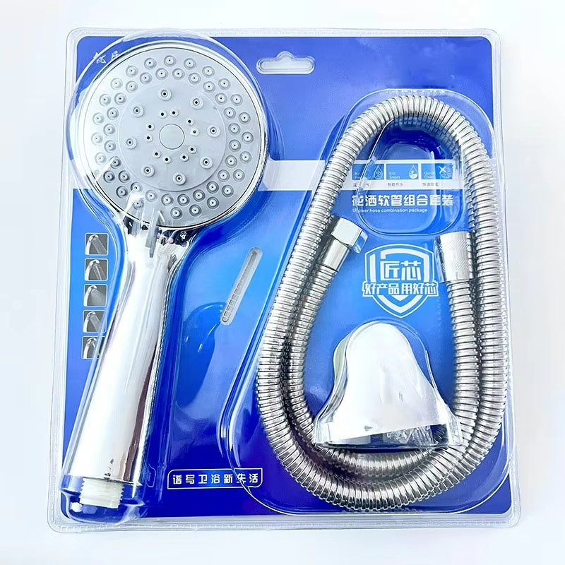 Plastic ABS Handheld Shower Head Rain Modern Set
