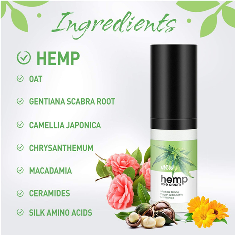 Best Hemp Eye Cream Moisturizer Anti-Aging Wrinkles Eye Treatment Cream