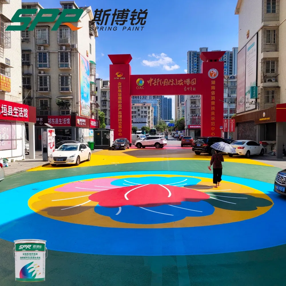 High-Adhesion Asphalt Pavement Color-Changing Floor for Riverfront Renovation