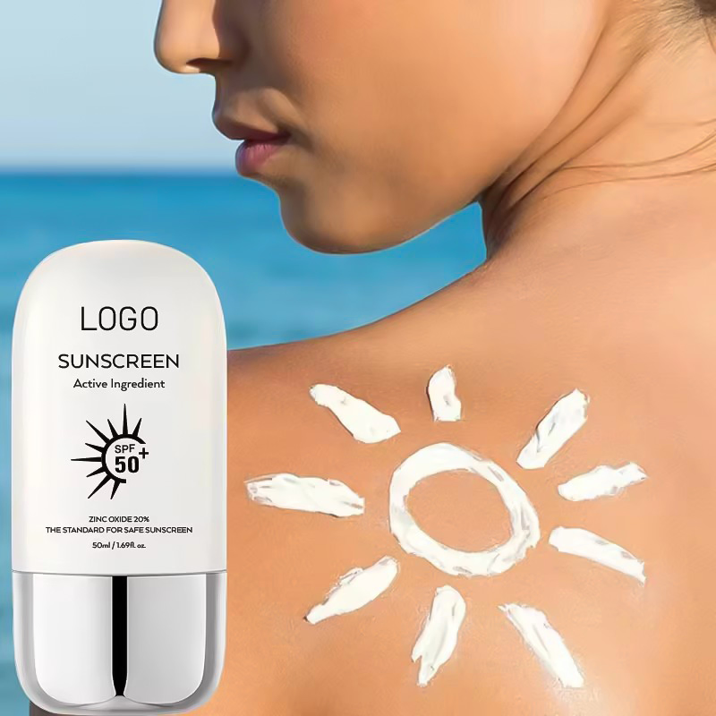 Private Label OEM Daily Natural Moisturizer SPF30/50 PA+++ Sunblock Sunscreen Cream for Face