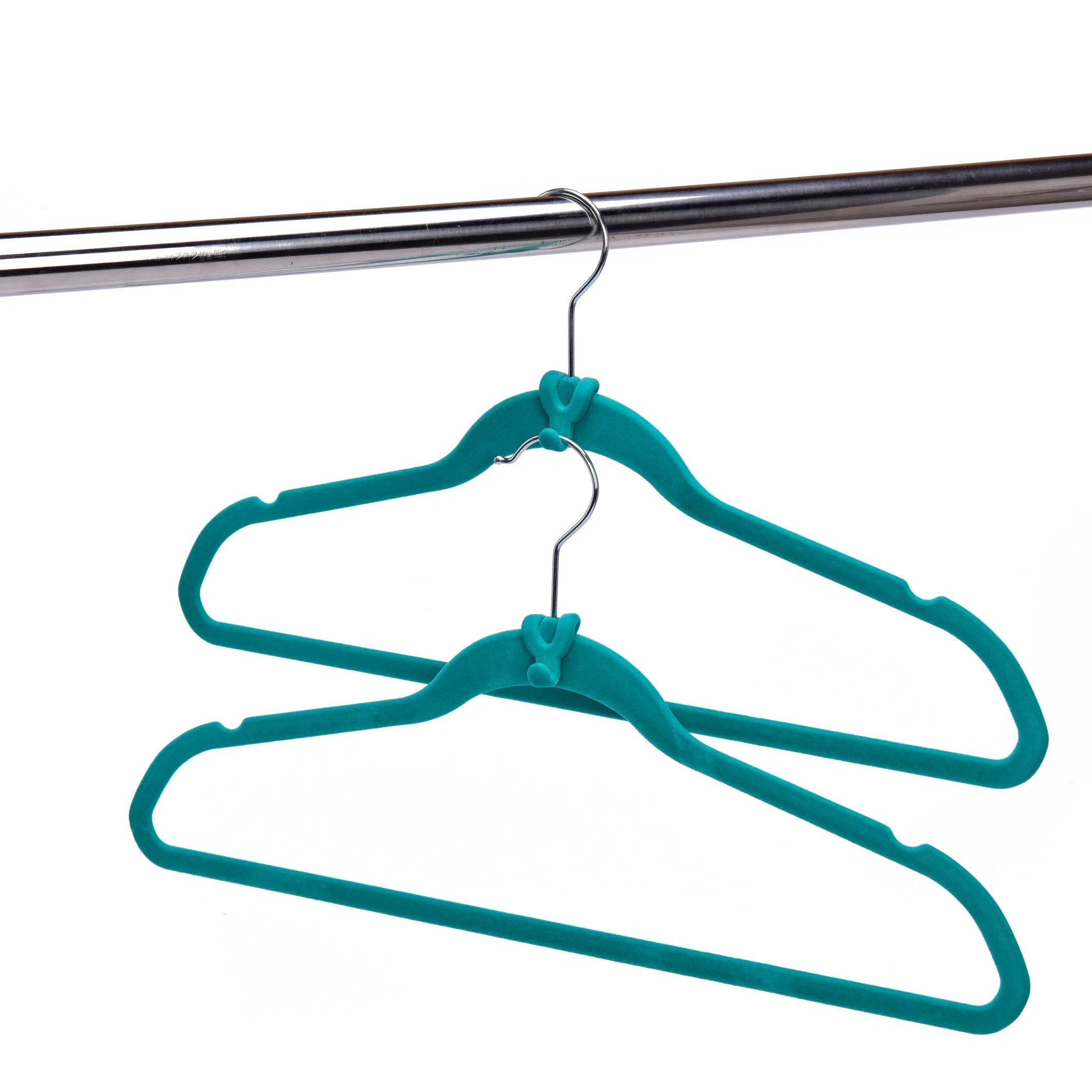 Premium Velvet Skirt Hangers (20 Pack) Non Slip Velvet Pants Hangers with Metal Clips 360° Hook Durable Ultra Thin Space Saving Velvet Hangers