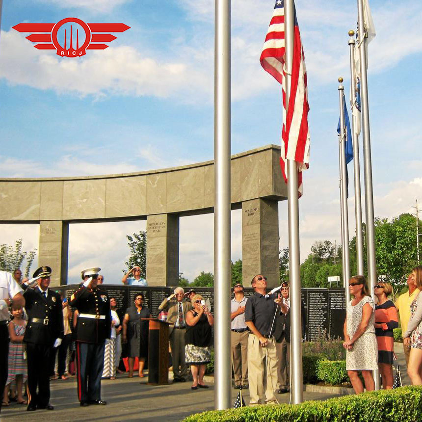 Heavy 20m Aluminum Alloy Flagpole Rope Outdoor Factory Sectional Flag Pole