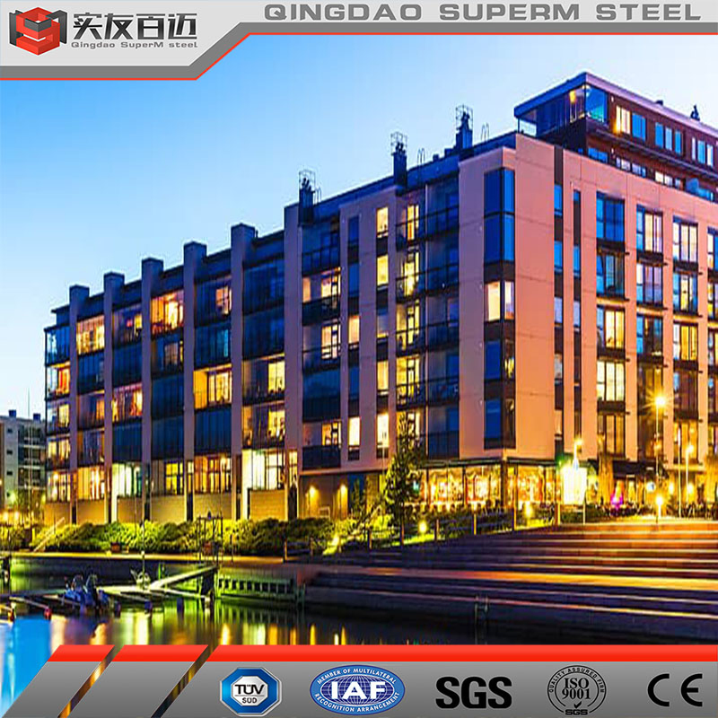 Custom Size Prefab Commercial Building Multi Story Prefabricated Steel Structure Building