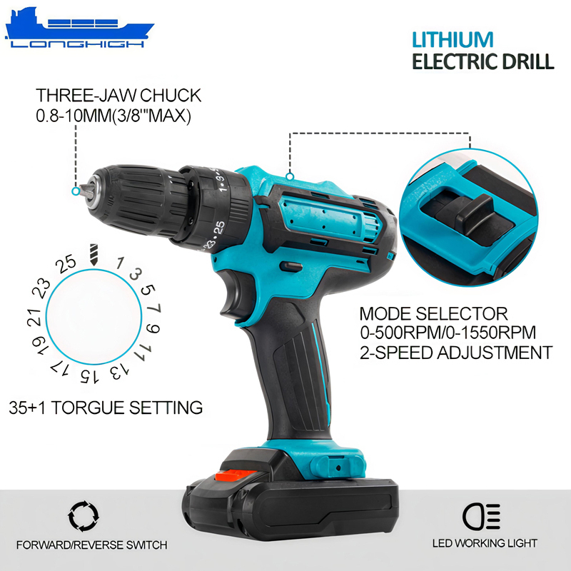 Аккумуляторный ударный шуруповерт T-Rex с аксессуарами