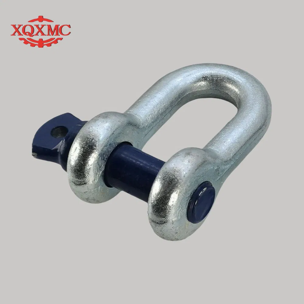 High Strength Lifting Rigging Alloy Steel G209 Horseshoe Shaped D-Type Shackle