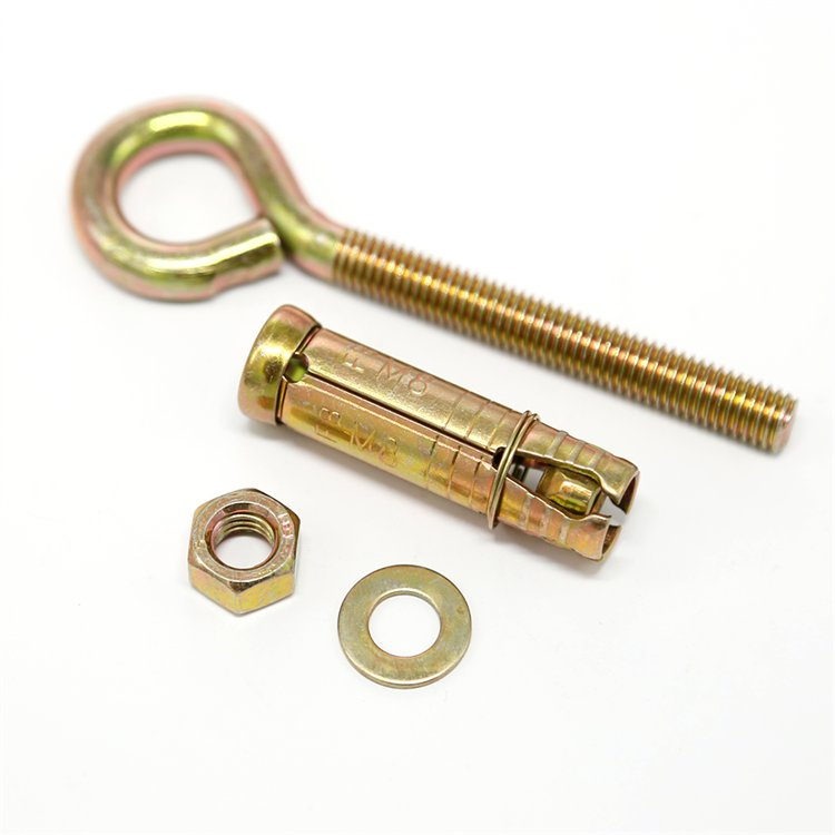 3 PCS Eye Bolt Heavy Duty Shield Anchor Wall Concrete Brick Expansion Bolt