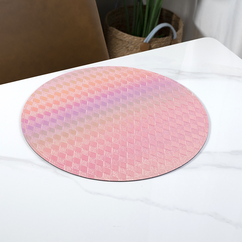 PVC Leather Hotel & Home Table Mats Waterproof & Oilproof Heat Insulation Placemats