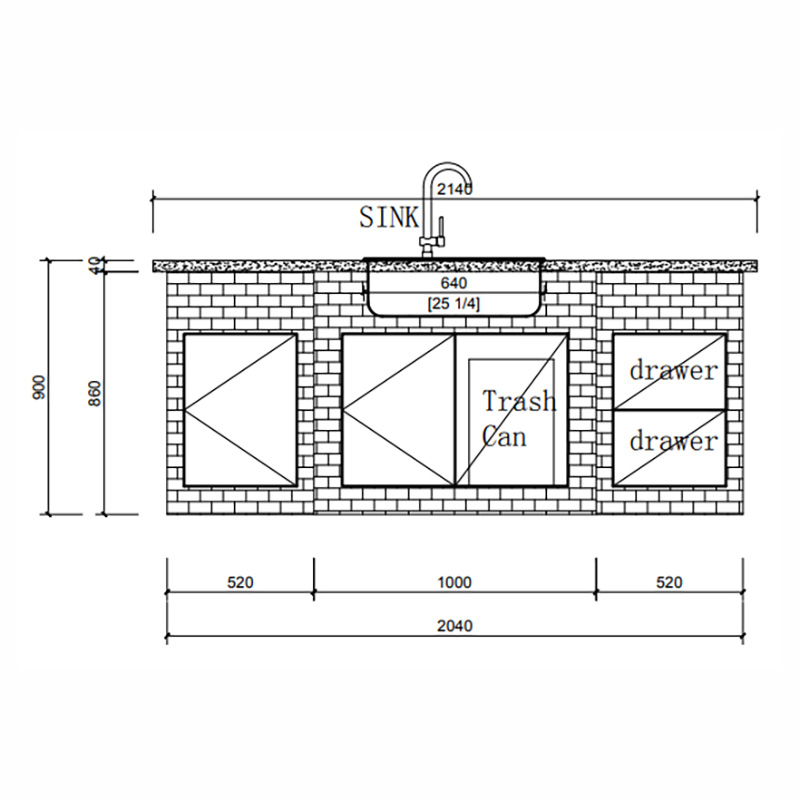 Premium Outdoor Cooking Station with Stainless Steel Grill Cabinet