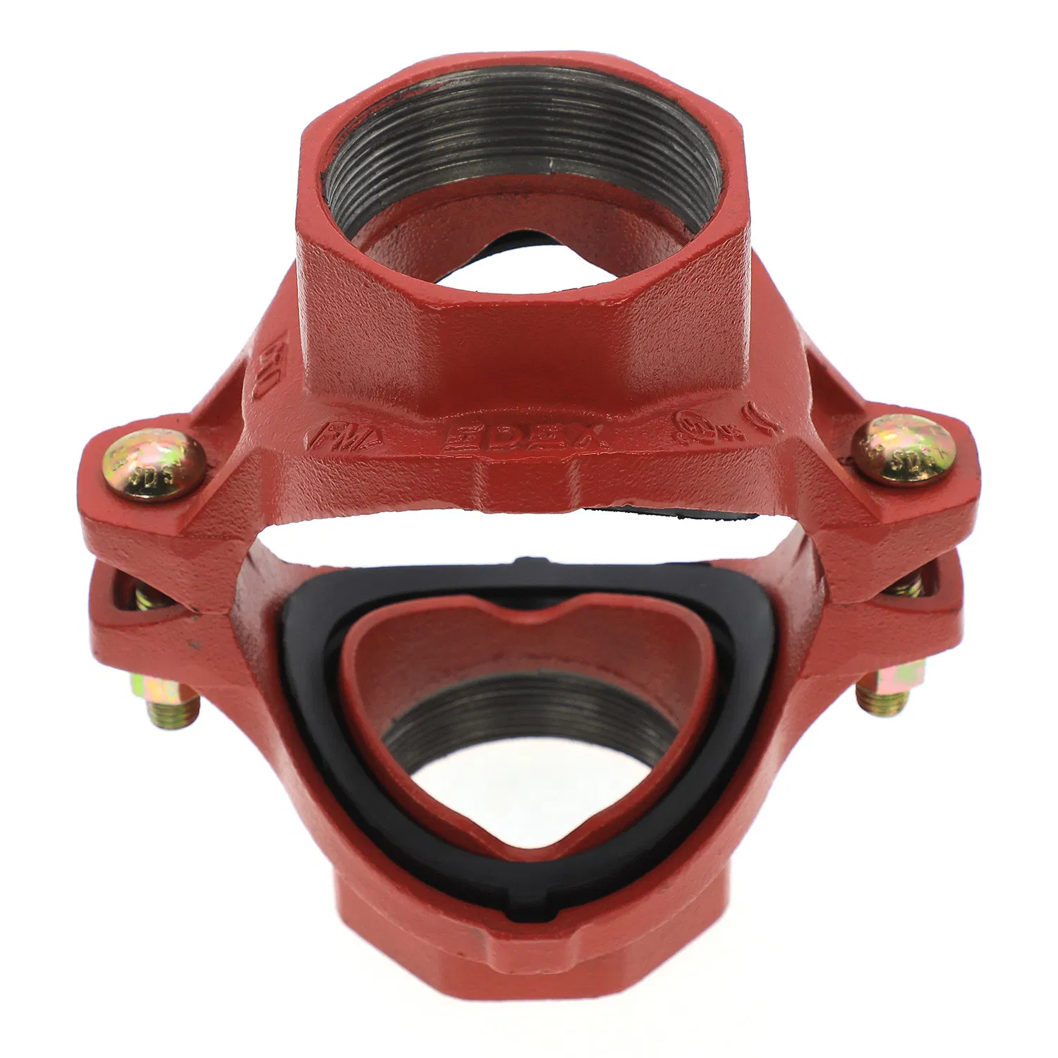 Ductile Iron Grooved Fittings/Sprinkler Mech. Tee Female Thread BSPT FM, UL