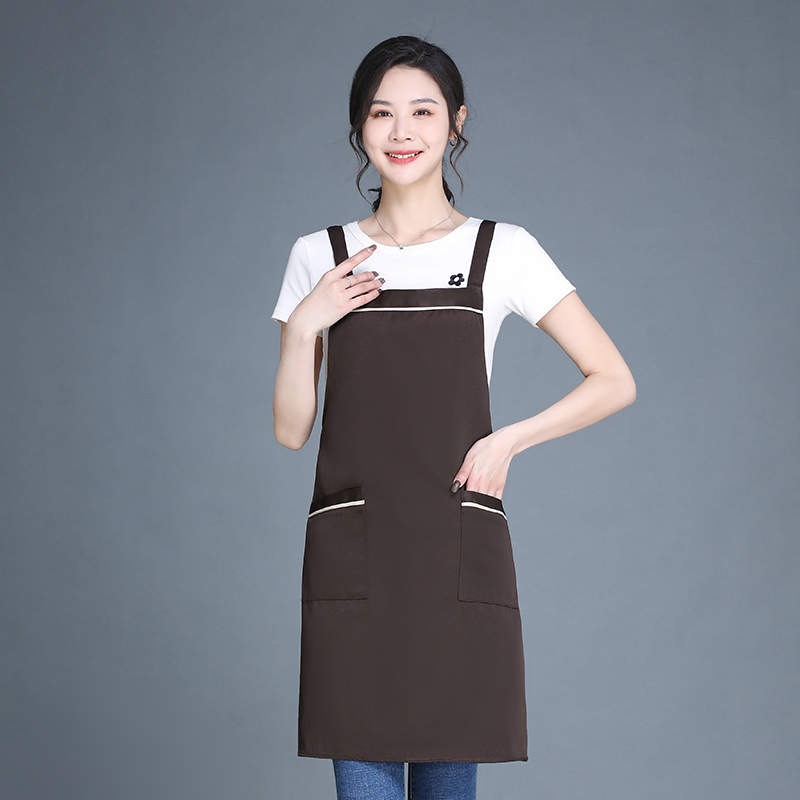 Csjd-HD1-047#360g Double-Strand Workwear Anti-Fouling Halter Apron