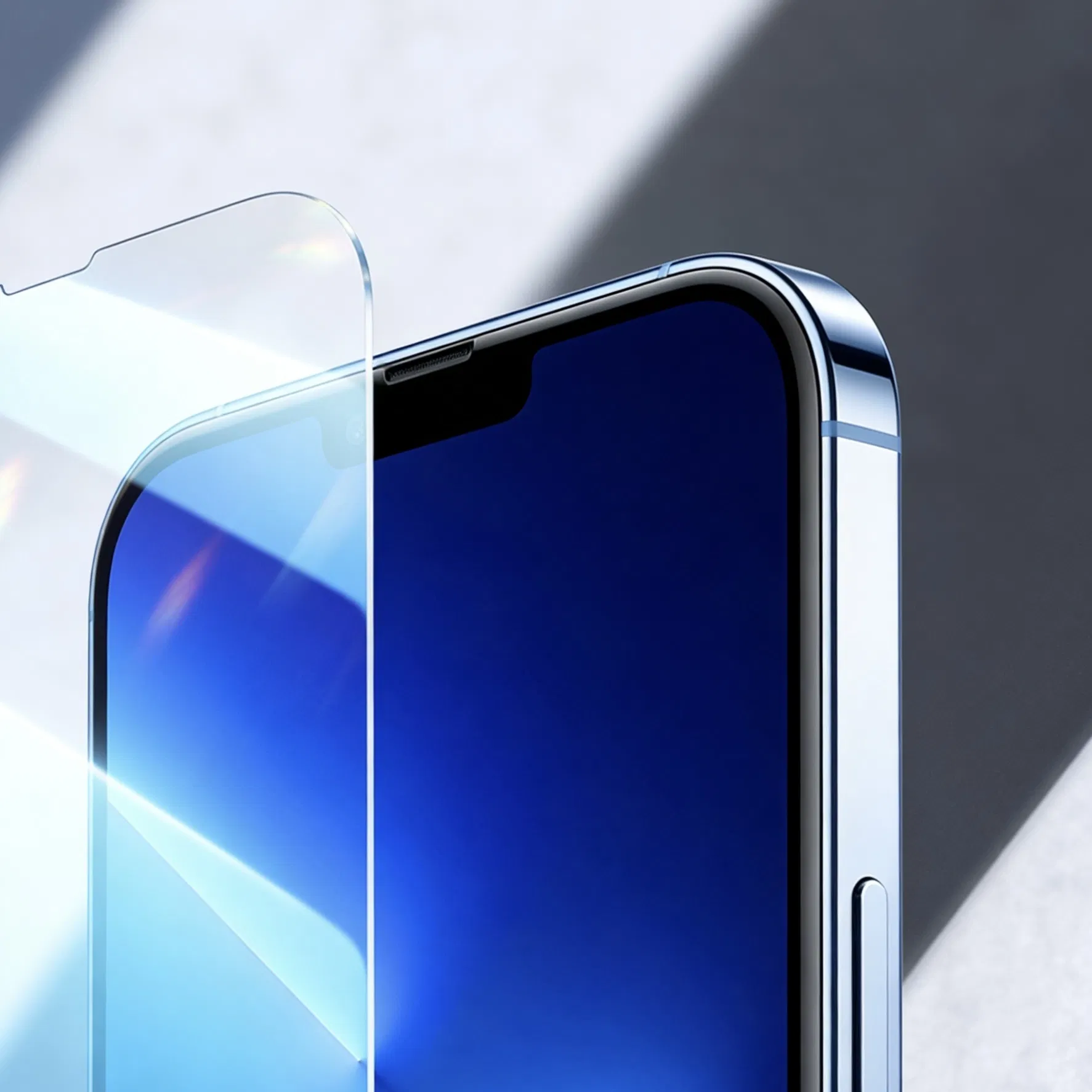 Flexible TPU Hybrid Tempered Glass with Silk Printing,   Drop Protection Protector