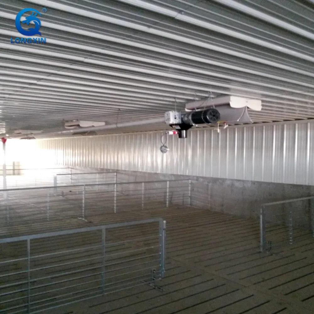 Prefabricated Steel Structure Pig House Farm Pig Farrowing Crate Piggery Shed Design for 100 Pigs