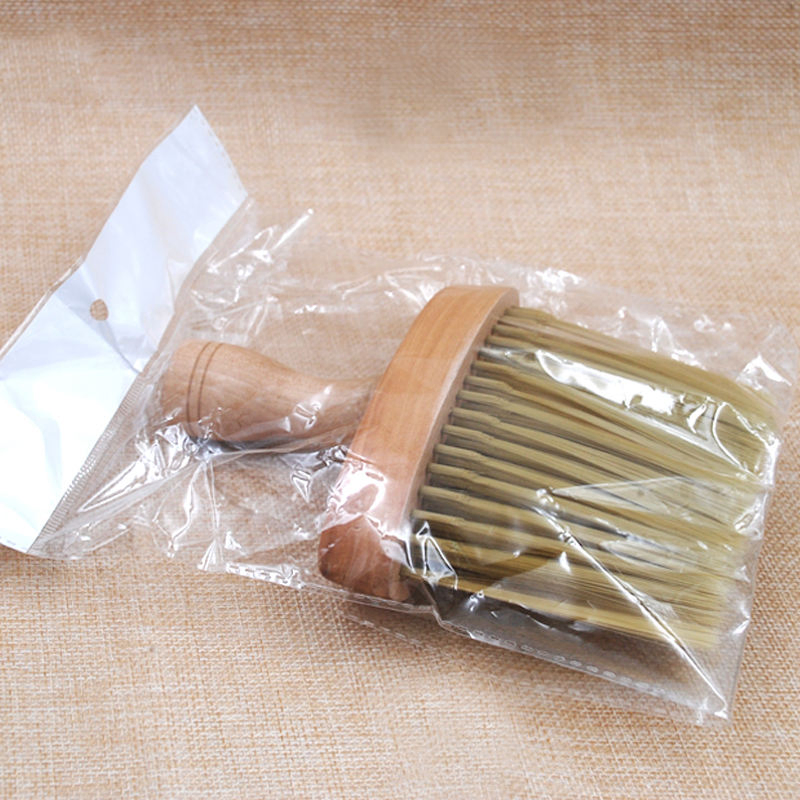 Private Label Detangling Hair Brush Wooden Facial Cleansing Detangler Brush Barber Neck Duster Beard Shaving Brush