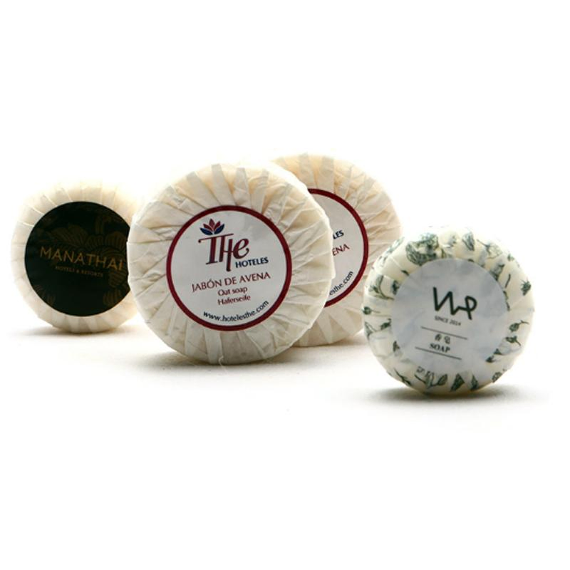 Custom Cheap Round Shape Mini Portable Disposable Natural Hotel Bath Soap