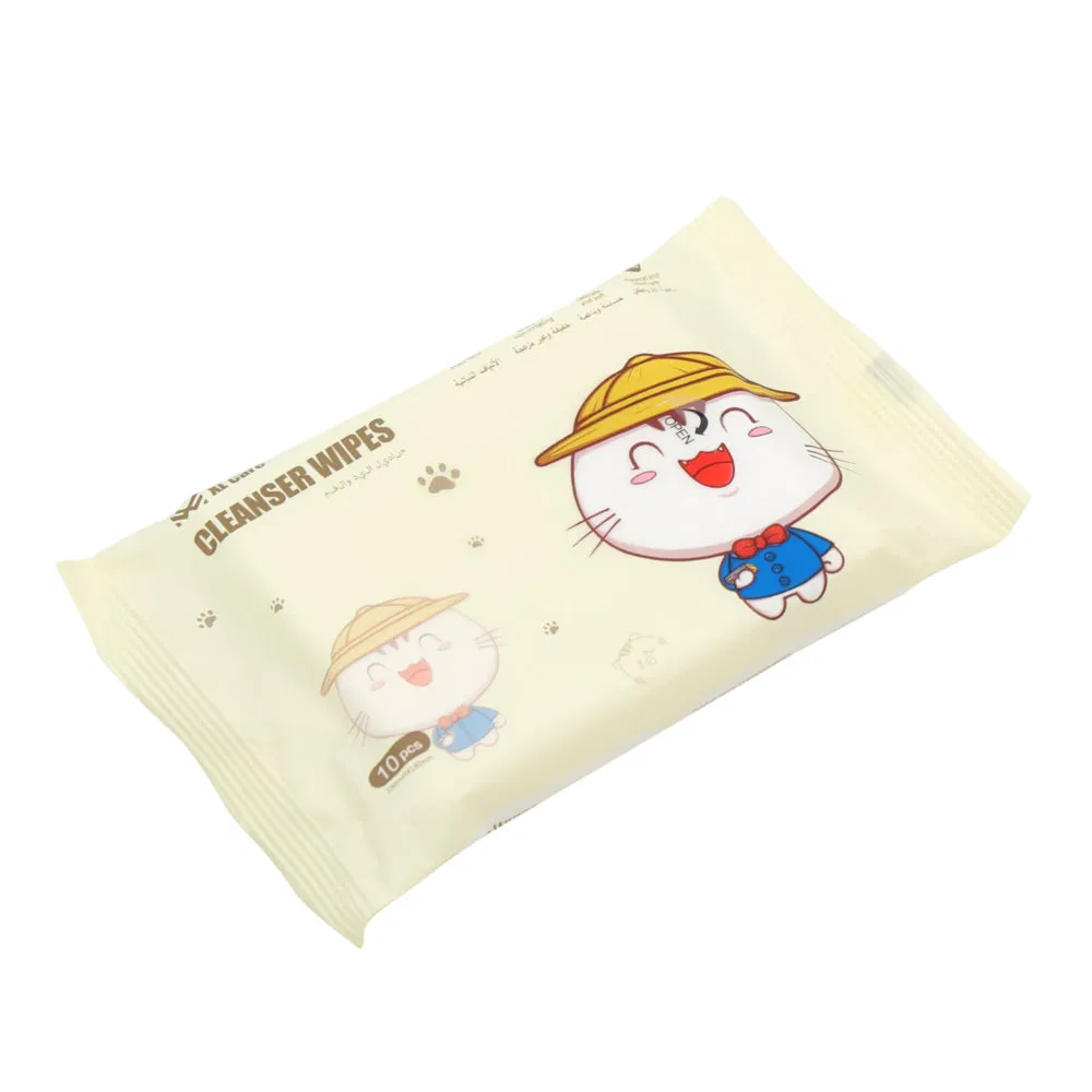 Multi-Functional OEM Custom Disposable Nonwoven Wet Wipe for Hand Cleaning After Meals