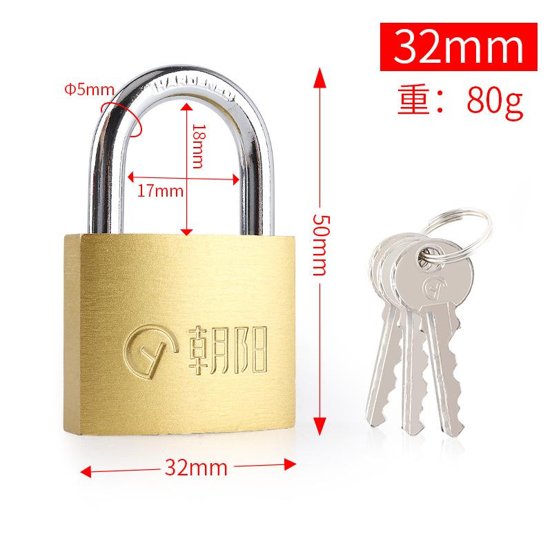 Thick Imitation Copper Door Padlock