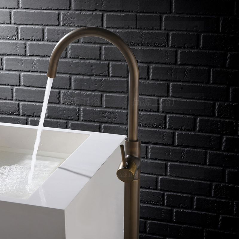 Floor-to-Ceiling Bathtub Faucet Column Plate Vertical Faucet Plus Custom Faucet